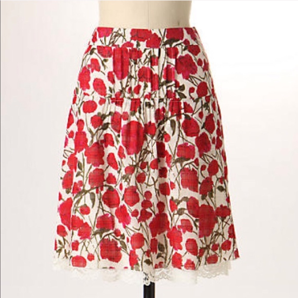 New Anna Sui Russelliana Skirt Anthropologie
